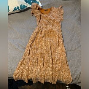 Brown full length dress